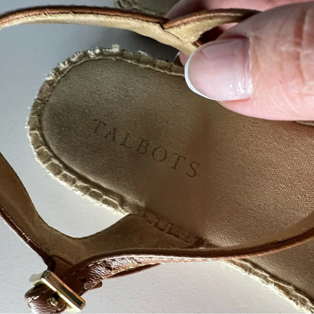 Talbots Izzy D'orsay Espadrille Chambray Closed Toe Sandals‎